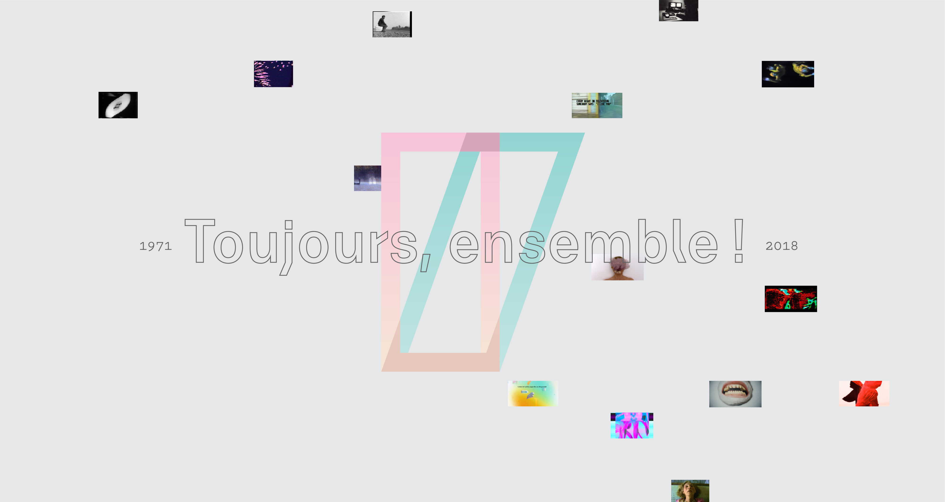 toujours ensemble, logo Vidéographe et mini-photos